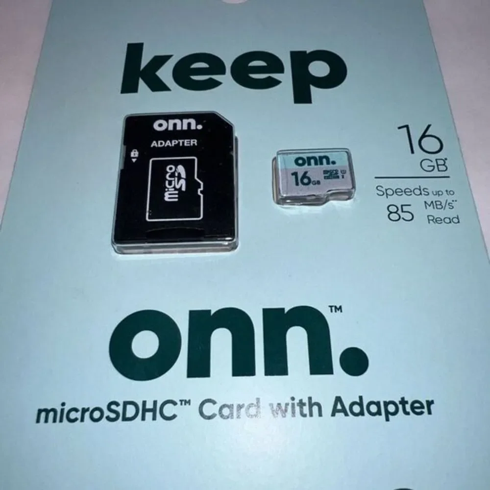 ONN.‎ 16GB Class 10 U1 MicroSDHC Flash Memory Card with Adapter